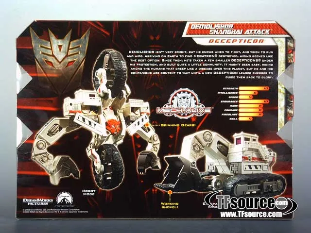 RD-19 White Demolishor Shanghai Attack Exclusive | Transformers 2 ROTF Revenge of the Fallen