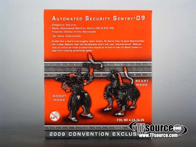 Dairycon 2009 - ass-09 Maniacal Maroon Version - TFsource Exclusive