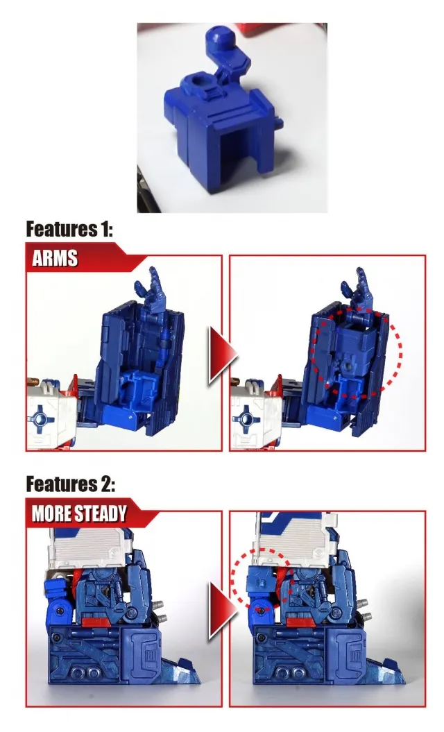 PC-18 Upgrade Kit for Transformers Legends God Ginrai | Perfect Effect | Upgrade Kit