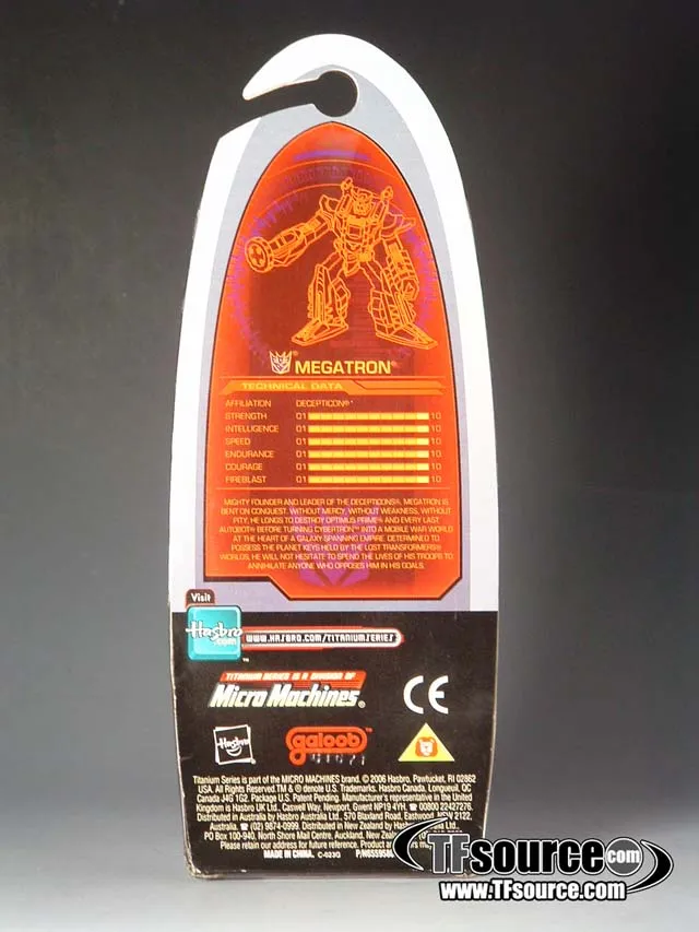 Cybertron Megatron 3-Inch | Transformers Titanium Robot Masters