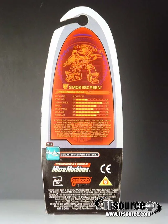 Smokescreen Alternators Version 3-Inch | Transformers Titanium Robot Masters