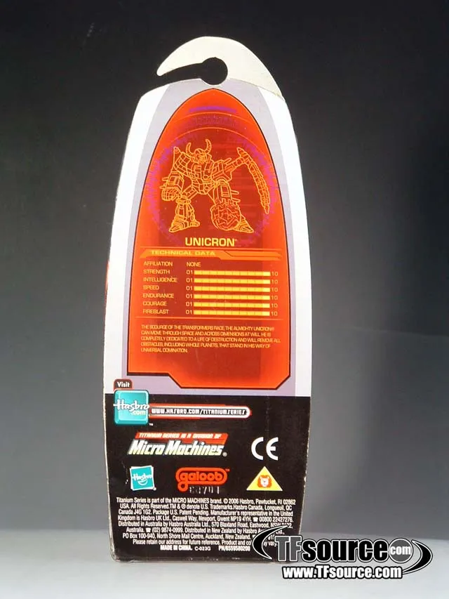 Unicron 3-Inch | Transformers Titanium Robot Masters