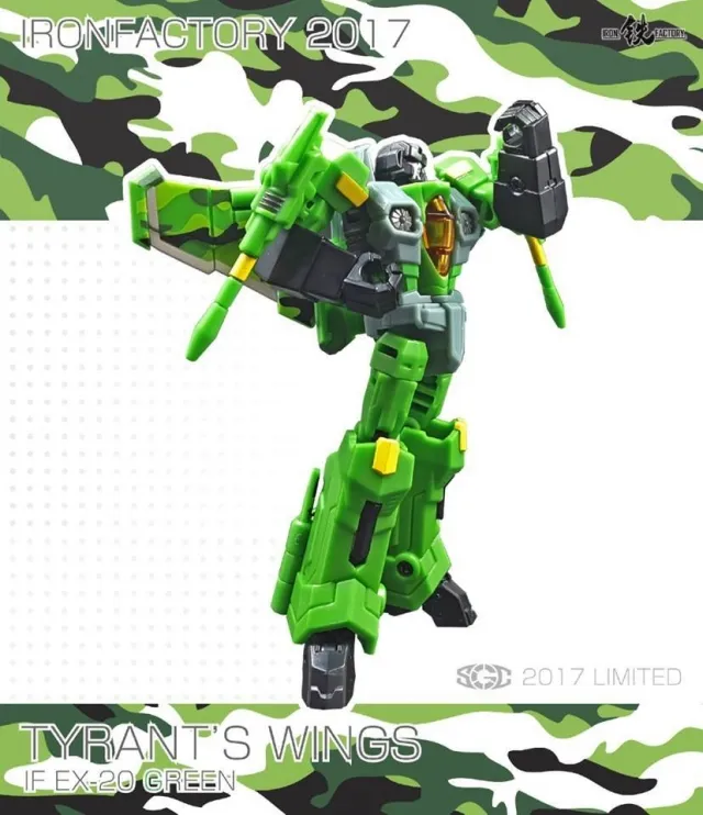 IF-EX20G Wing of Tyrant Green Convention Exclusive | Iron Factory Wing Of Tyrant