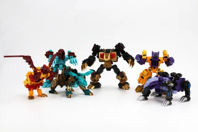 Beastructor Combiner Set of 6 | Fansproject Saurus Ryu-oh