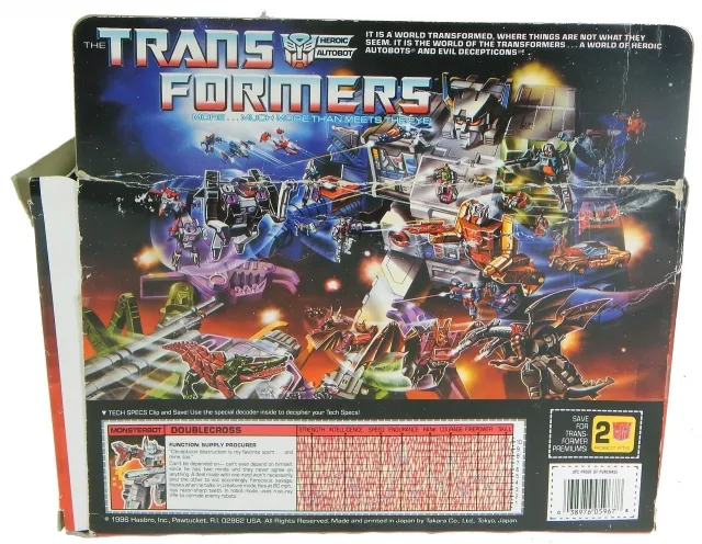 Doublecross Horrorcon Vintage Transformers G1