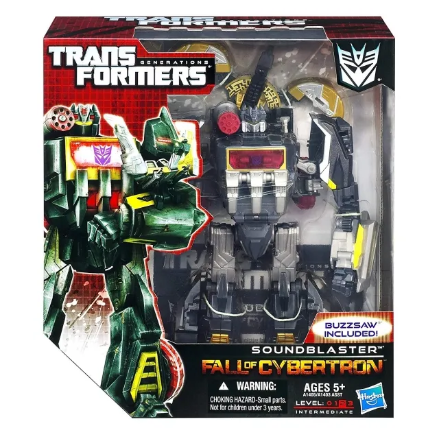 Soundblaster with Buzzsaw Voyager Class | Transformers Generations Fall of Cybertron