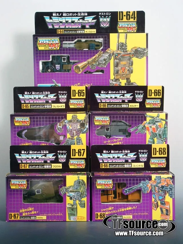 Bruticus Combaticons Set of 5 Figures Combiner | Vintage Japanese G1 Transformers