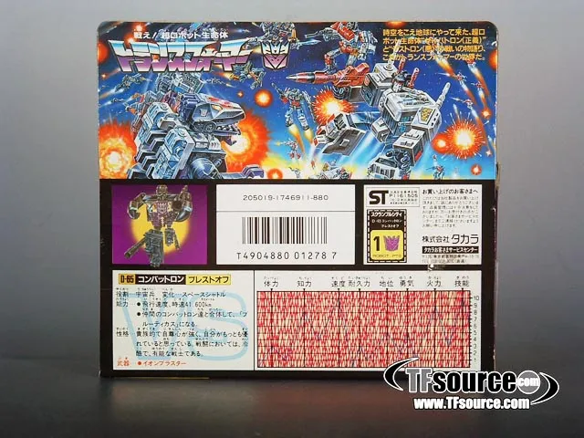 Bruticus Combaticons Set of 5 Figures Combiner | Vintage Japanese G1 Transformers