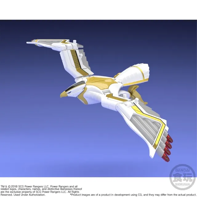 Mighty Morphin Alien Rangers - Super Mini Pla - Ninja Megazord & White Ninja Falconzord