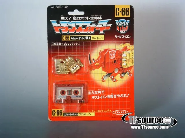 C-66 Ramhorn Cassette | Vintage Japanese G1 Transformers