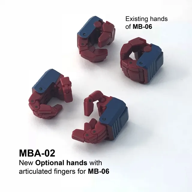 MBA-02 Articulated hands for MB-06 | Fans Hobby