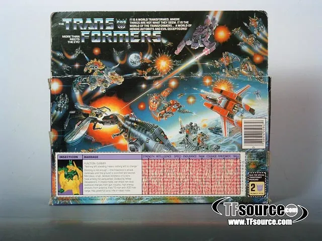 Barrage Insecticon Vintage Transformers G1