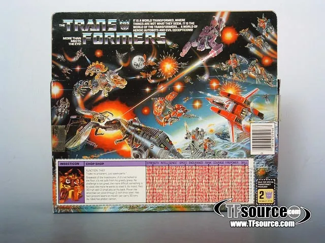 Chop Shop Insecticon Vintage Transformers G1