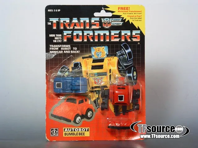 Bumblebee Red Version with Minispy Minibot Vintage Transformers G1
