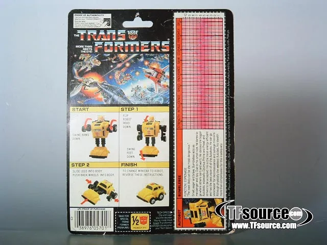 Bumblebee Red Version with Minispy Minibot Vintage Transformers G1