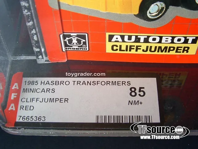 Cliffjumper Red Version AFA85 Minibot Vintage Transformers G1
