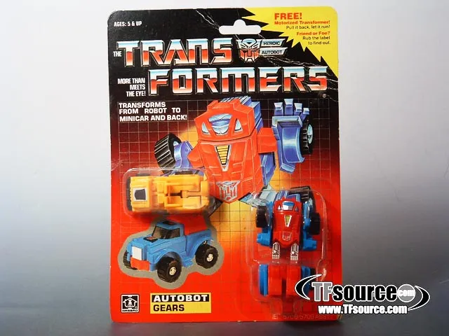 Gears with Minispy Minibot Vintage Transformers G1