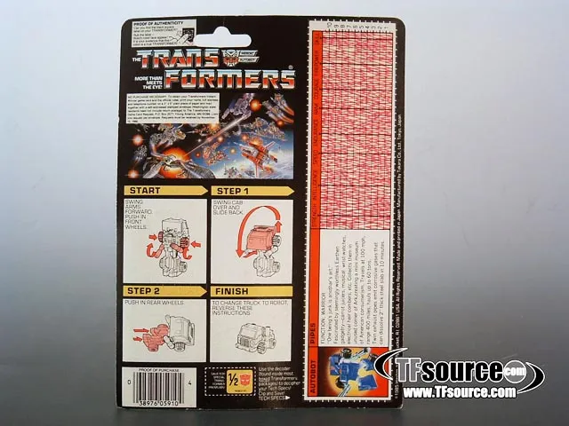 Pipes Minibot Vintage Transformers G1