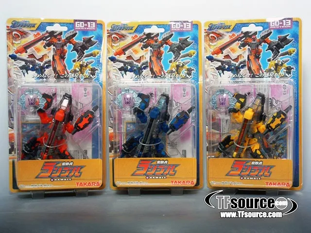 GD-13 Rumble Sete of 3 Color Versions Scout Class | Transformers Galaxy Force Cybertron