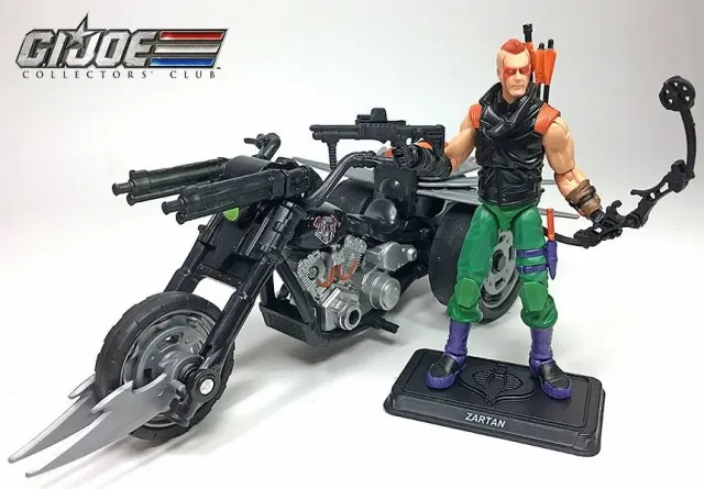 G.I. Joe Ninja Force Zartan with Cold Slither Cycle G.I. Joe Club 2018 Exclusive