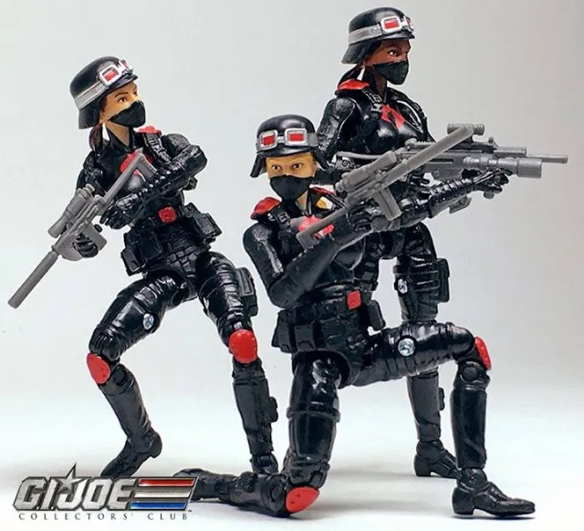 G.I. Joe Cobra Night Stalkers Female Troopers 3-pack G.I. Joe Club 2018 Exclusive