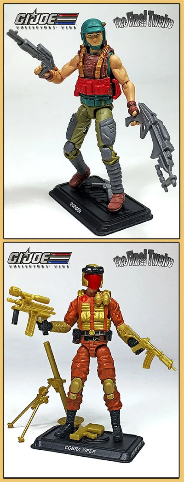 Dodger and Cobra Viper 2018 Exclusive the Final Twelve 3.75-Inch Scale | G.I. Joe Collectors Club Exclusive