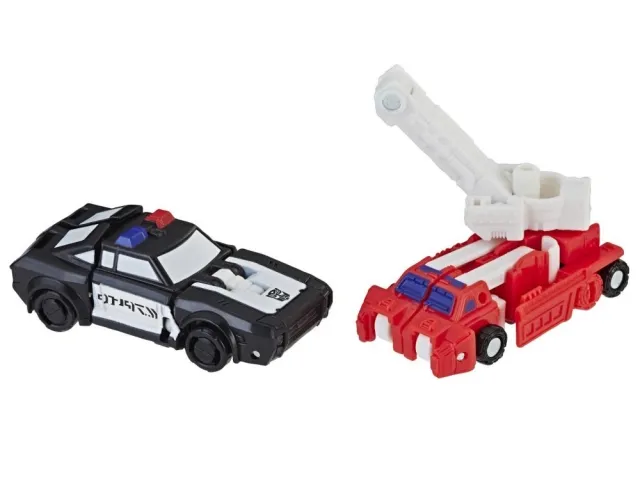 WFC-S19 Autobot Rescue Patrol 2 Pack Red Heat and Stakeout Micromaster Scale | Transformers Generations War for Cybertron Siege Chapter