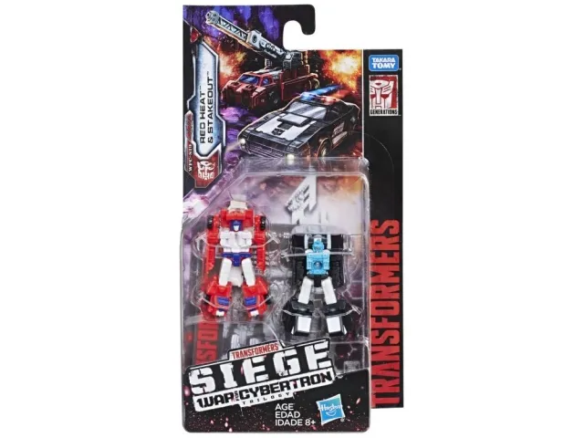 WFC-S19 Autobot Rescue Patrol 2 Pack Red Heat and Stakeout Micromaster Scale | Transformers Generations War for Cybertron Siege Chapter