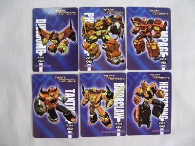 TF Tech Specs Collectors Cards Deck B