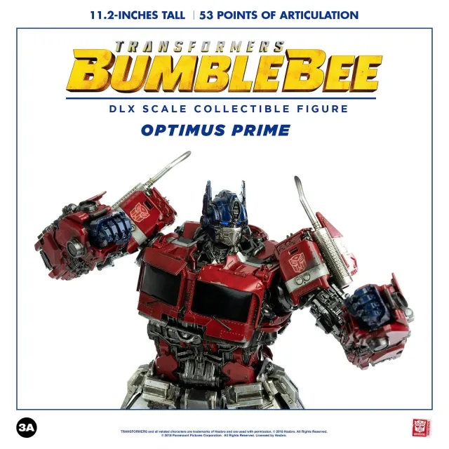 Optimus Prime Collectible Figure DLX Scale Collectible Figure | Transformers: Bumblebee | threezero