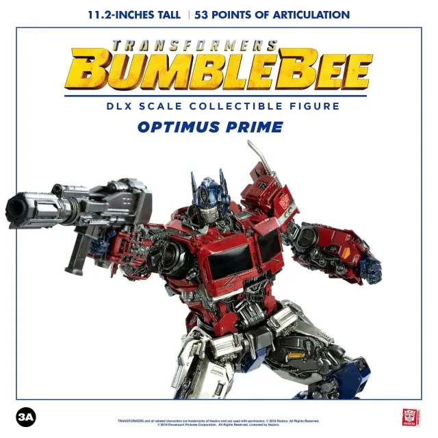 Optimus Prime Collectible Figure DLX Scale Collectible Figure | Transformers: Bumblebee | threezero