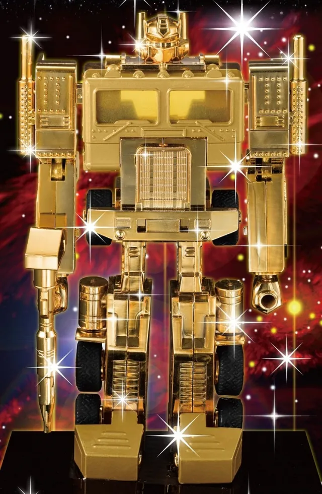 Transformers 35th Anniversary Golden Optimus Prime Trophy Set | Transformers G1 Generation One