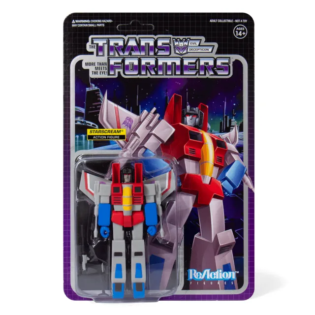 Starscream Figure | Transformers ReAction G1 Generation One