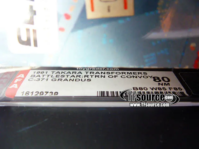 C-371 Grandus AFA 80 | Vintage Japanese G1 Transformers