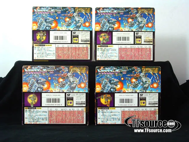 Combaticons Set of 4 Figures Combiner | Vintage Japanese G1 Transformers