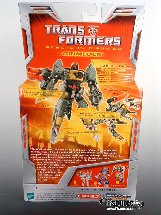 Deluxe Class Grimlock | Transformers Classics Robots In Disguise