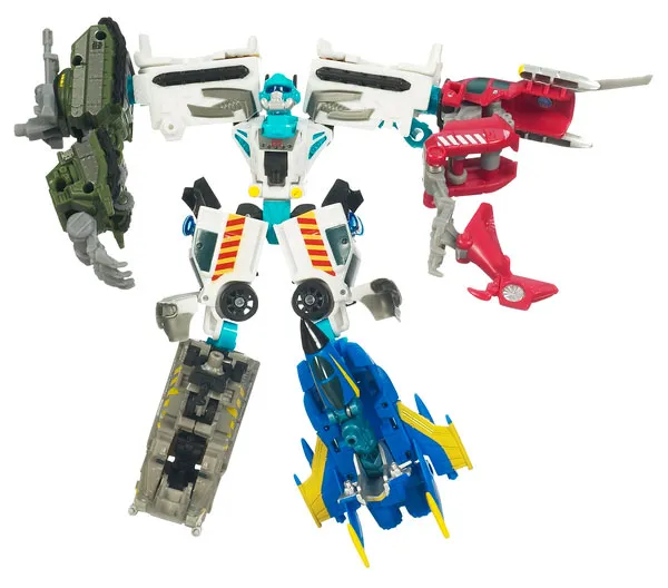 Stakeout with Protectobots Commander 5-Pack | Transformers Generations Power Core Combiners