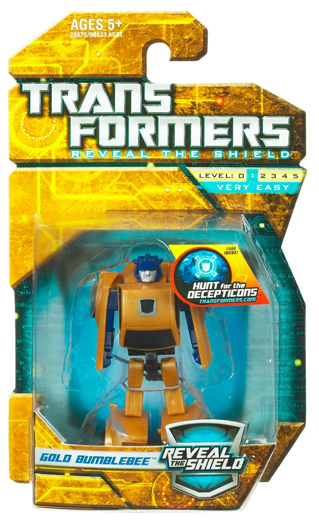 Gold Bumblebee Legends Class |  Hasbro Transformers Reveal the Shield