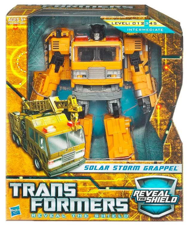 Solar Storm Grapple Voyager Class |  Hasbro Transformers Reveal the Shield