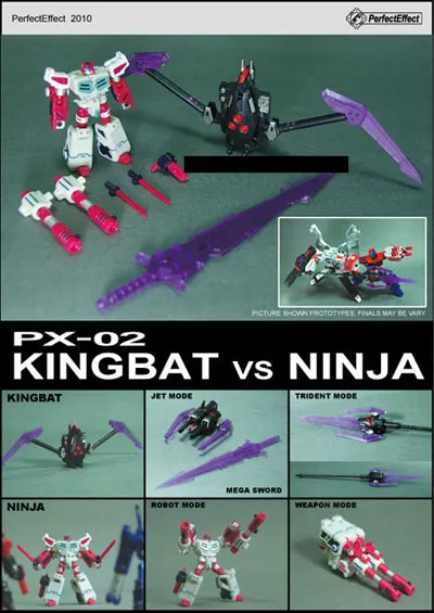 PX-02 Kingbat vs. Ninja Boxed Set | Perfect Effect