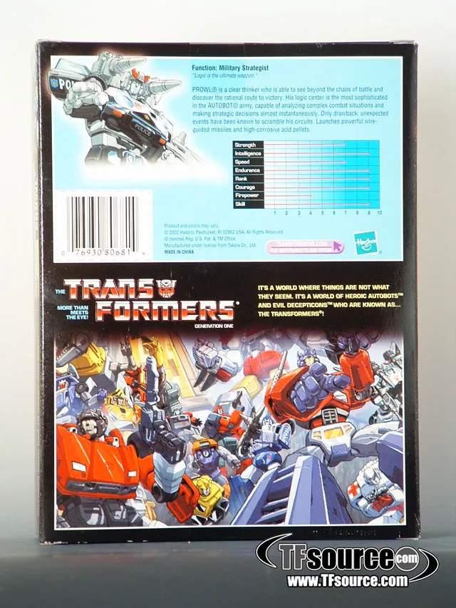 Transformers G1 Prowl | The Transformers Generation One Commemorative Series