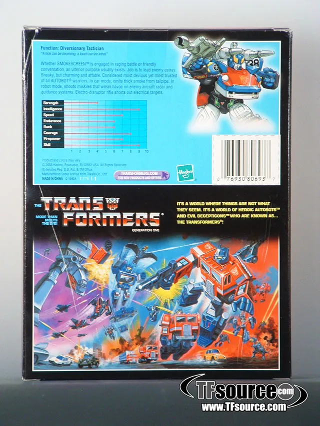 Transformers G1 Smokescreen | The Transformers Generation One Commemorative Series