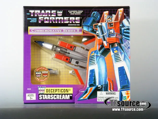 Transformers G1 Starscream | The Transformers Generation One Commemorative Series
