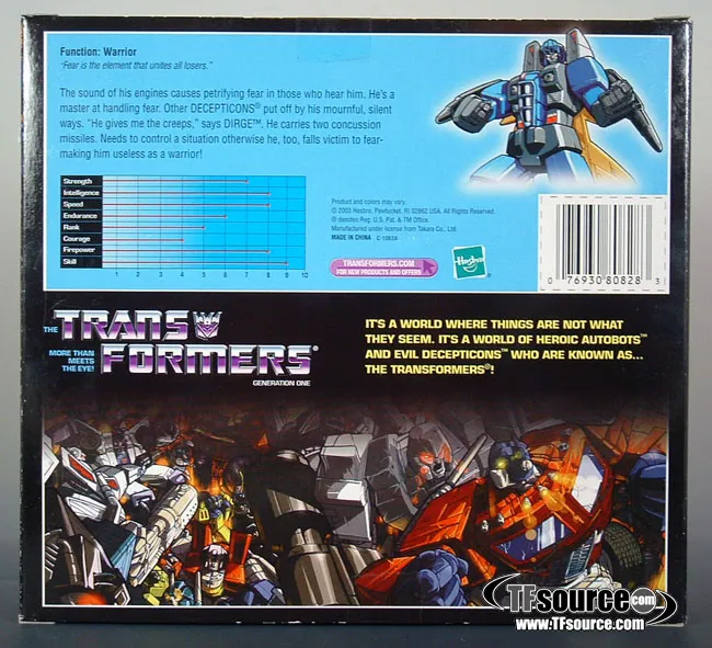 Transformers G1 Dirge | The Transformers Generation One Commemorative Series