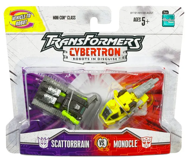 Scattorbrain vs Monocle Mini-con | Transformers Cybertron