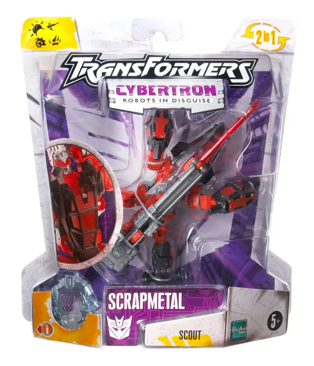 Scrapmetal Red Version Scout Class | Transformers Cybertron