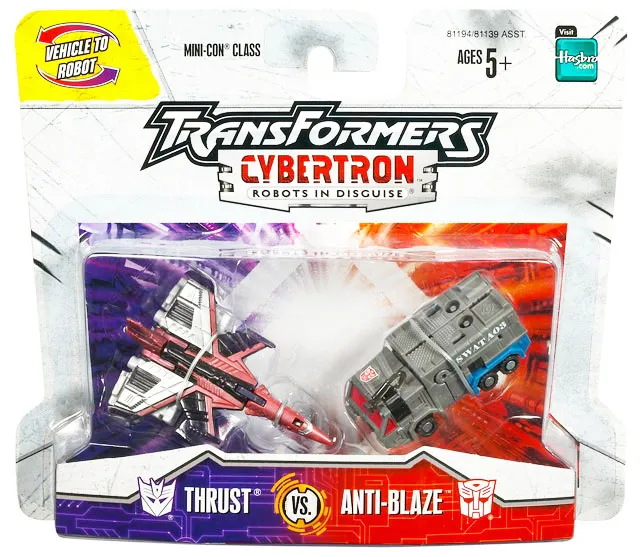 Thrust vs Anti-Blaze Mini-con | Transformers Cybertron