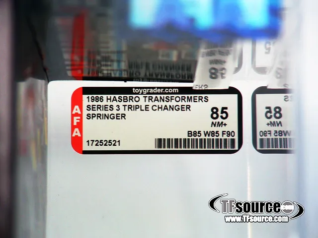 Springer AFA 85 Triple Changer Vintage Transformers G1