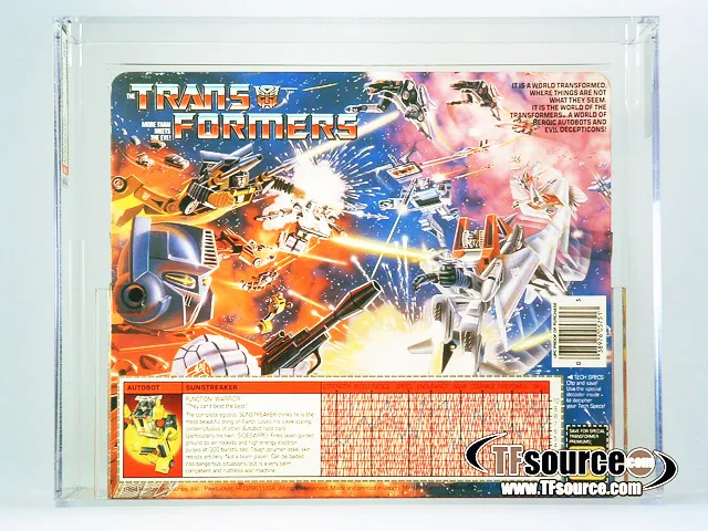 Sunstreaker AFA 85 G1 Car Vintage Transformers G1