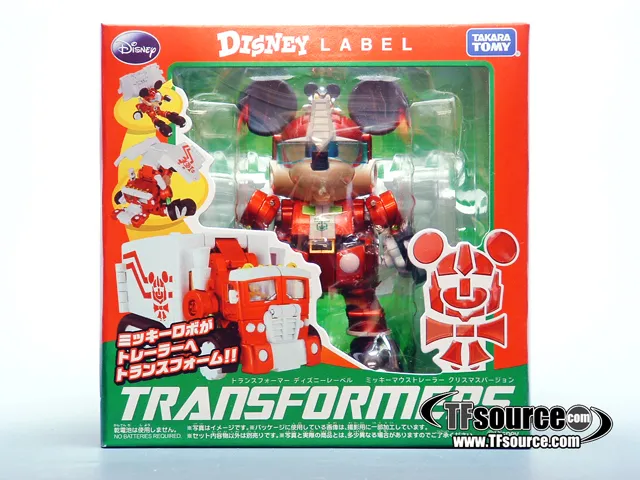 Mickey Mouse Christmas Exclusive | Transformers Disney Label